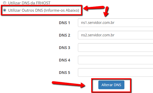 Como Alterar os DNS do Meu Domínio Registrado na FRHOST 05