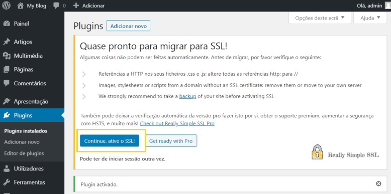 Configurar HTTP SSL no Wordpress