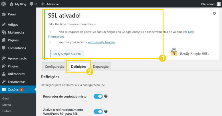 Configurar HTTPS SSL no Wordpress