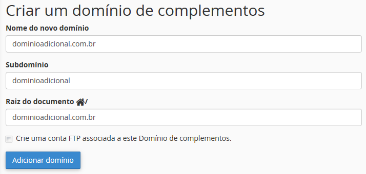 Como Adicionar um Domínio Adicional no cPanel