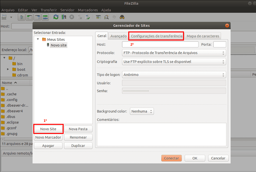 Limite de Conexão Filezilla 02