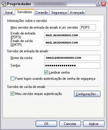 Configurar Outlook Express